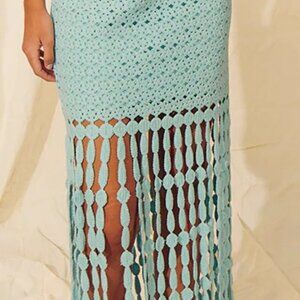 NWOT Saylor fringe skirt